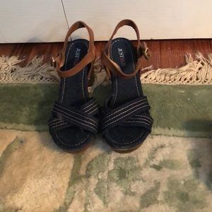 JustFab Denim style sandals